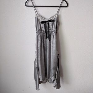 Flattering Sliver & Black Pin Stripe Dress England